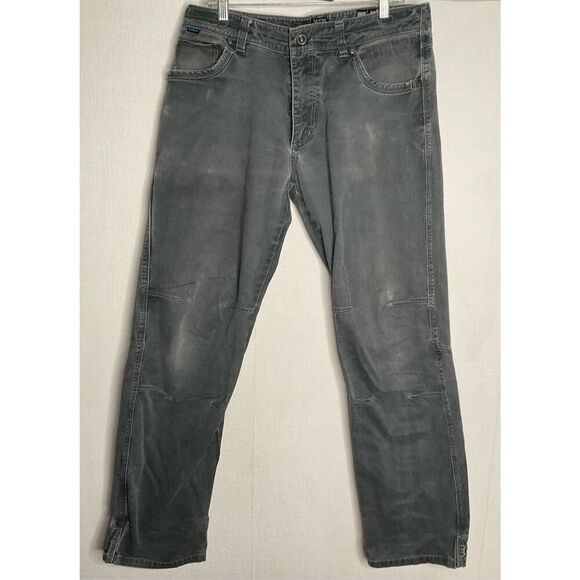 Kuhl Rydr Pants Vintage Patina Gray Hiking Outdoor Work Size 34x34 Denim Casual‎ - Picture 1 of 8